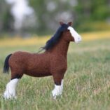 needle felted clydesdale
