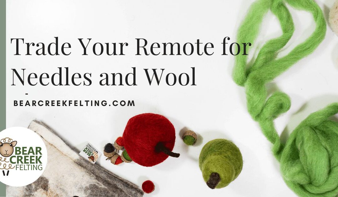 Trade Your Remote for Needles and Wool